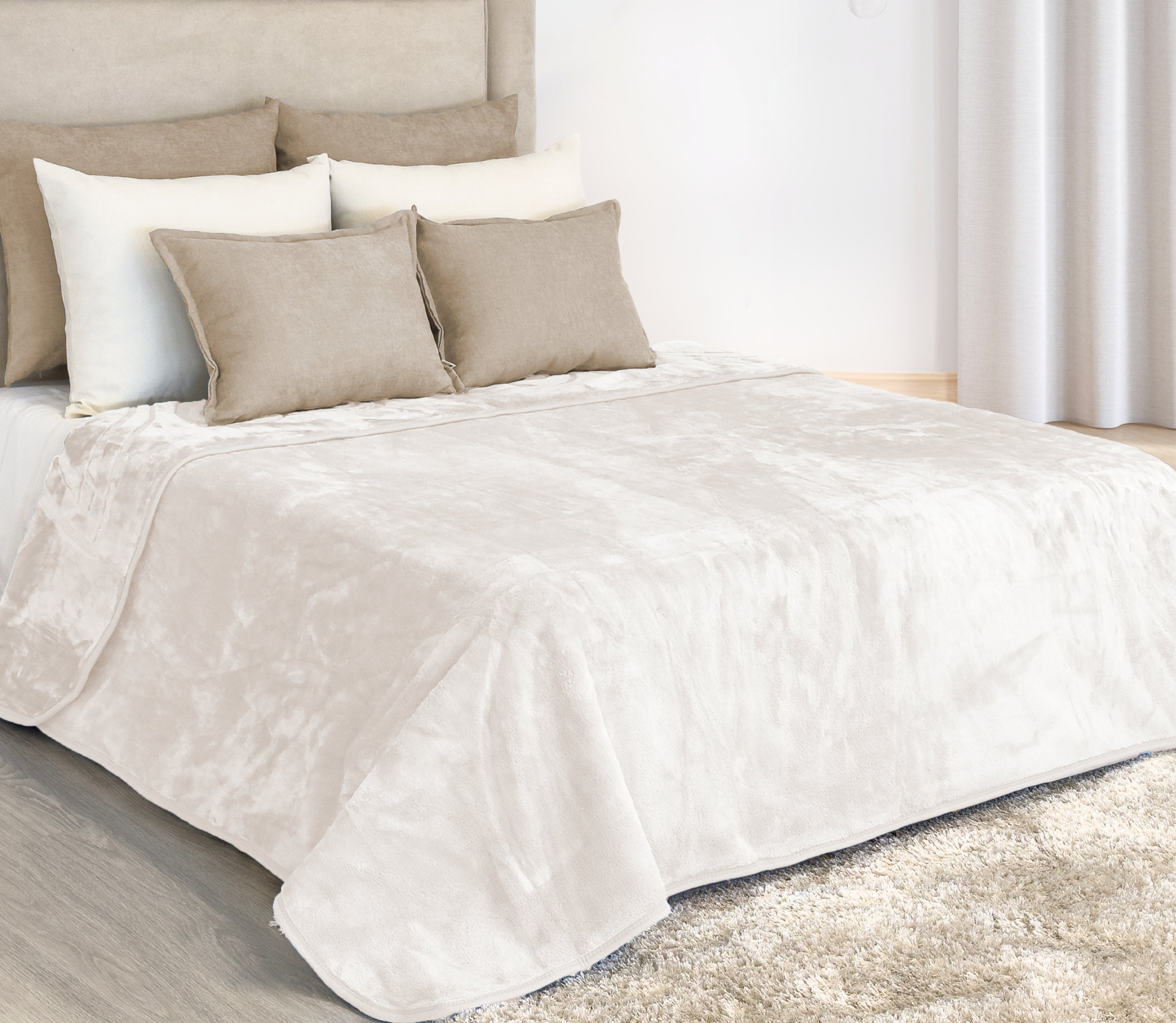 Manta Doble Cara Perla