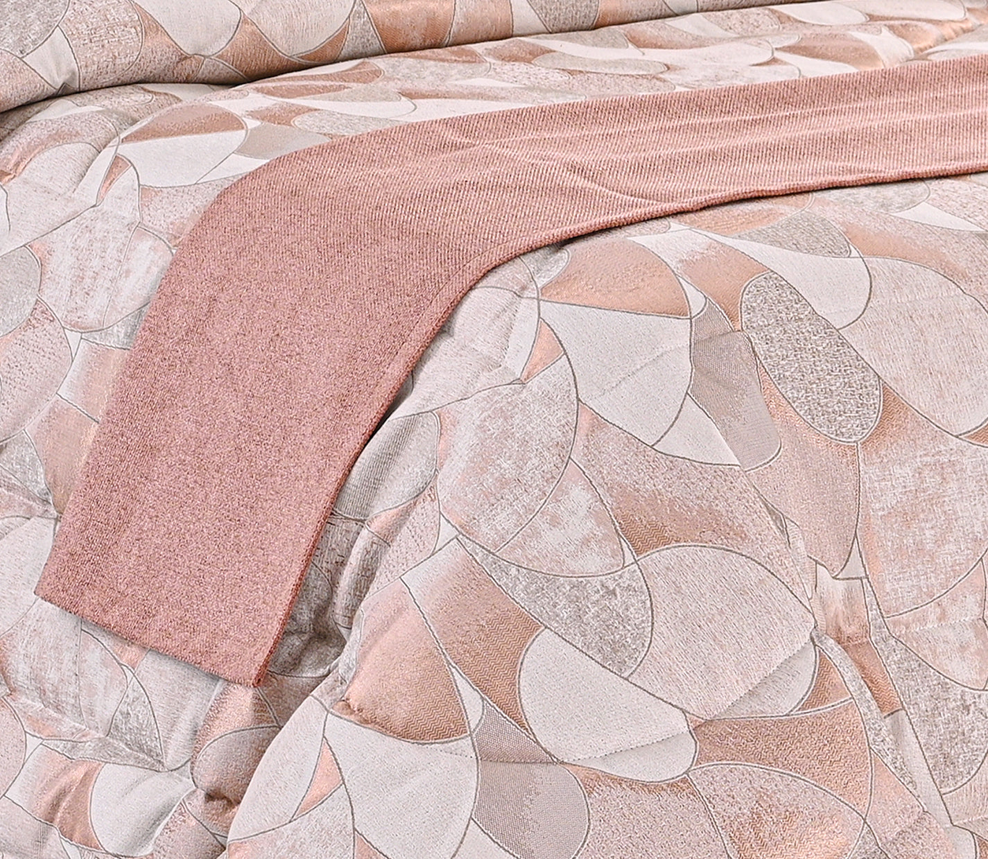 Cubrepies de cama Rio Rosa Claro