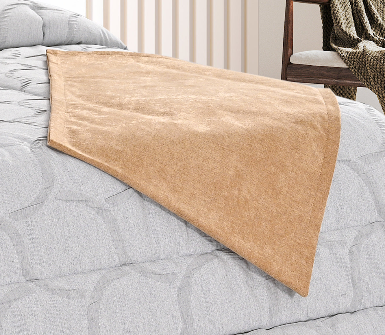 Cubrepies de cama Sena Amarillo