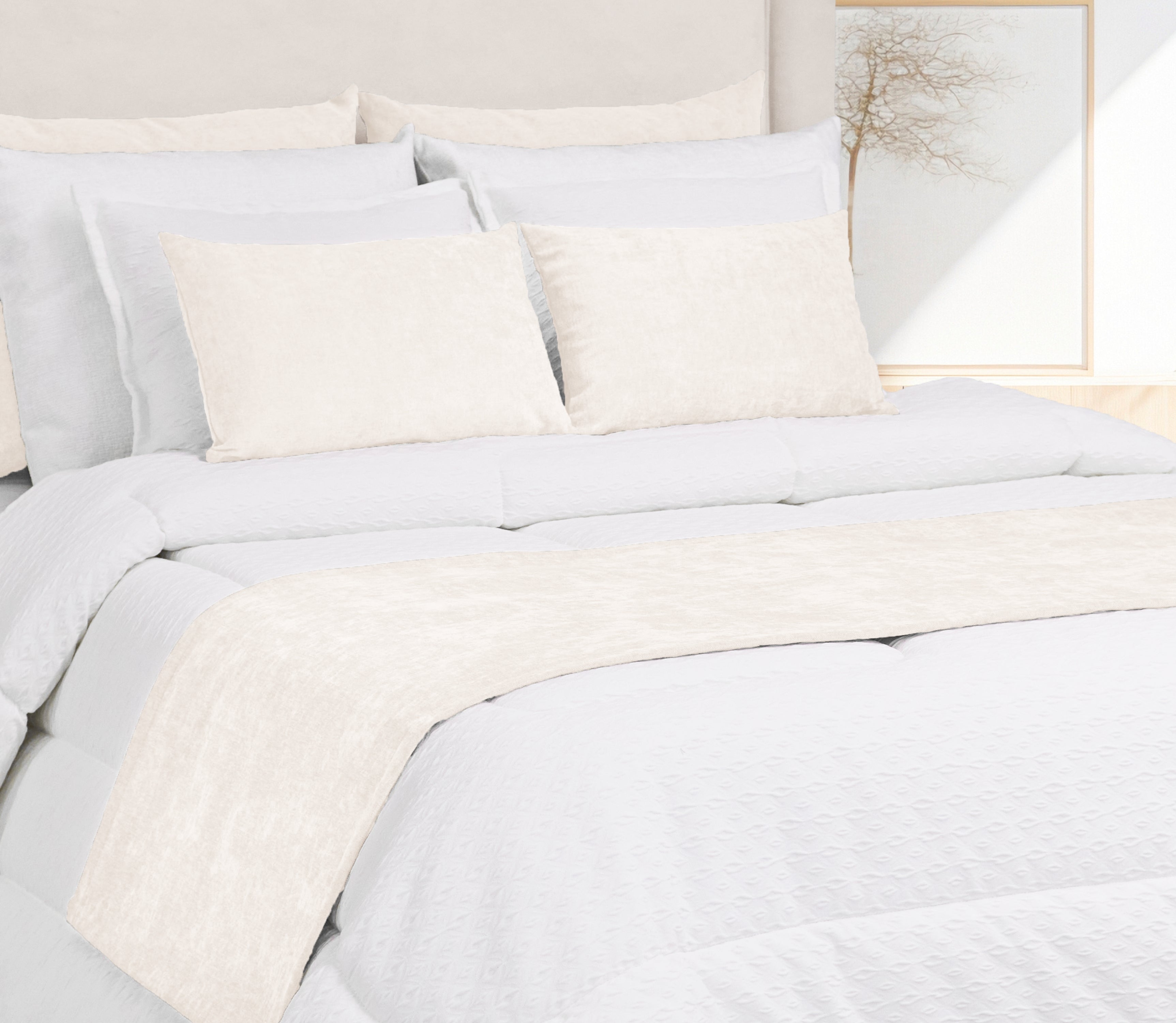Cubrepies de cama Sena Perla