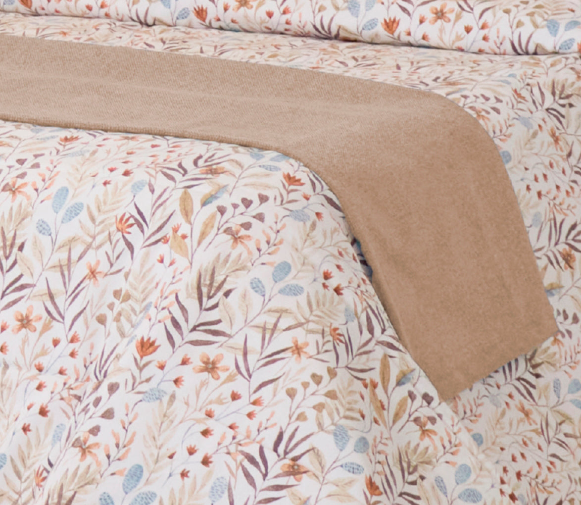 Cubrepies de cama Rio Camel