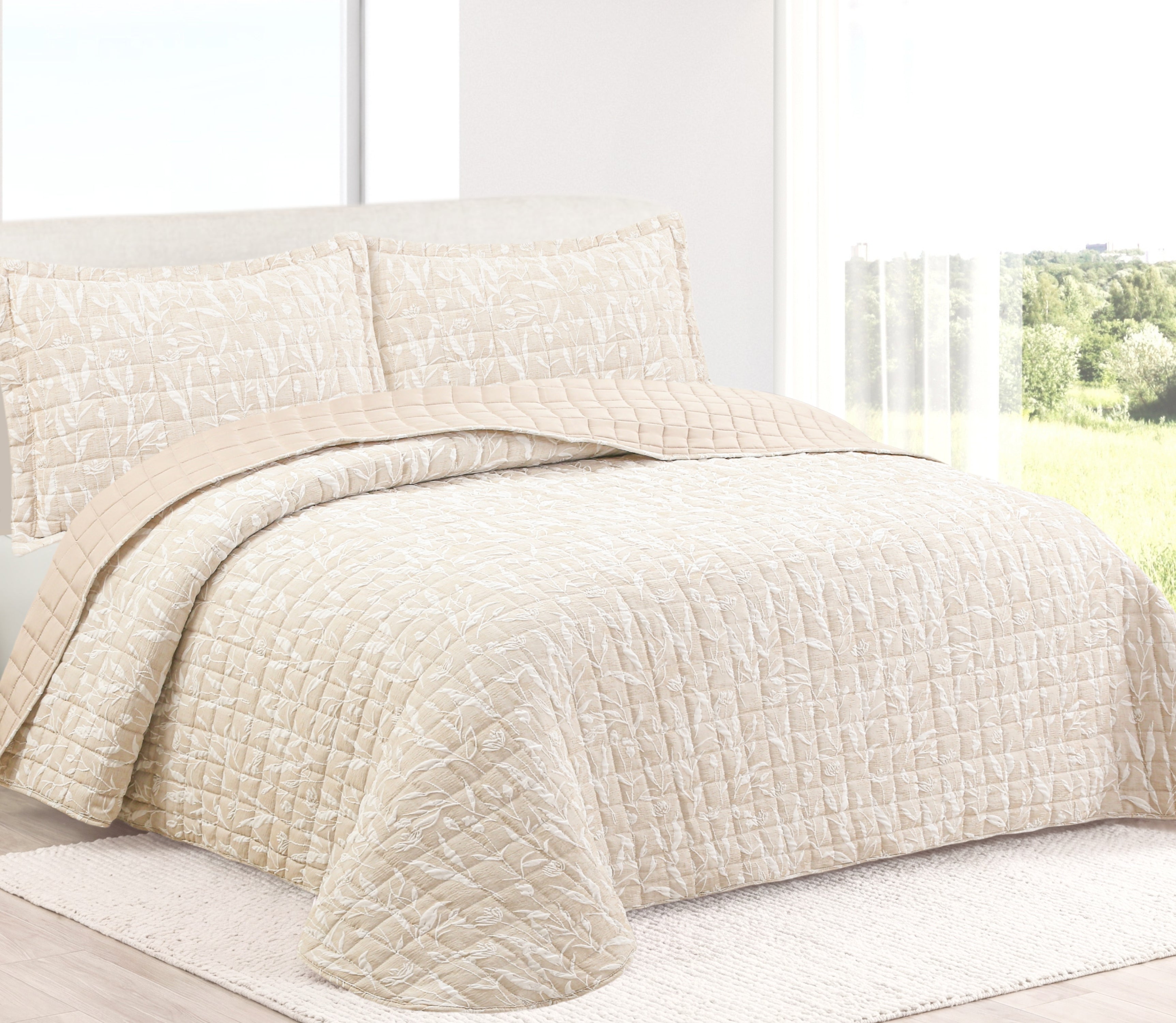 Colcha Liane Beige