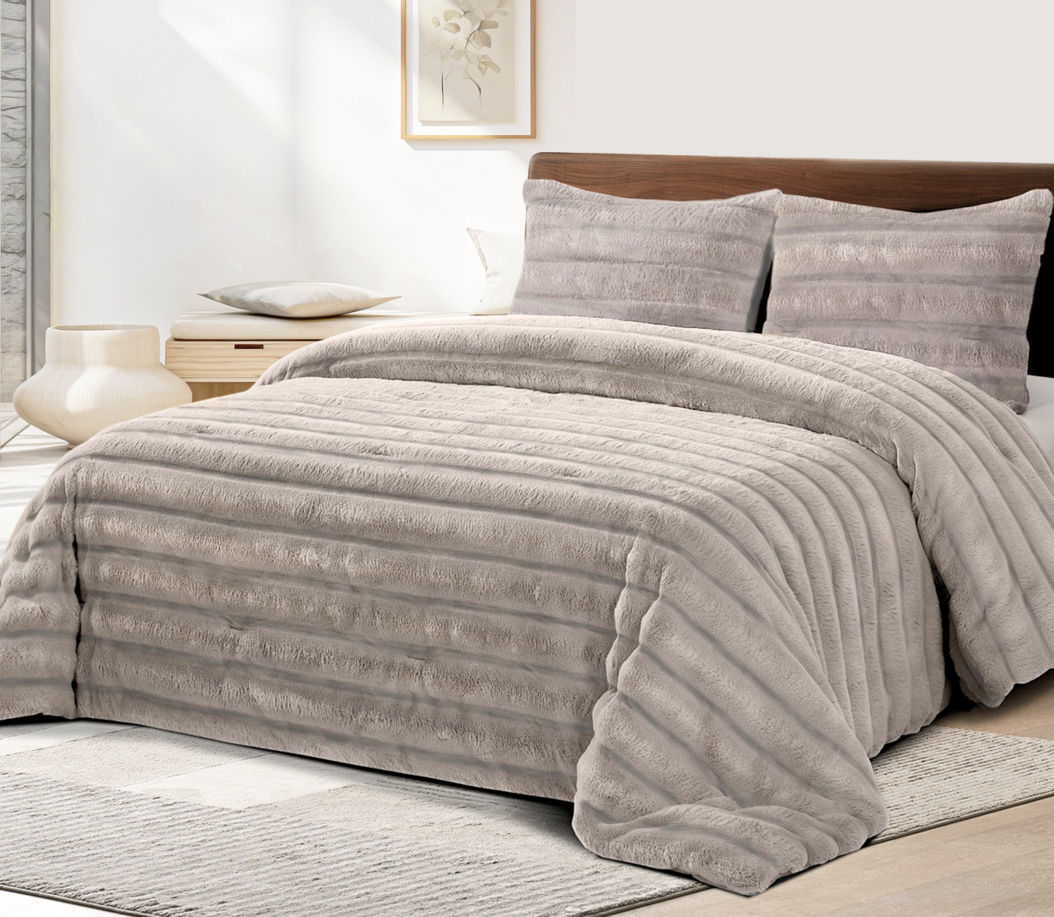 Edredón de Borreguito Nuan Beige