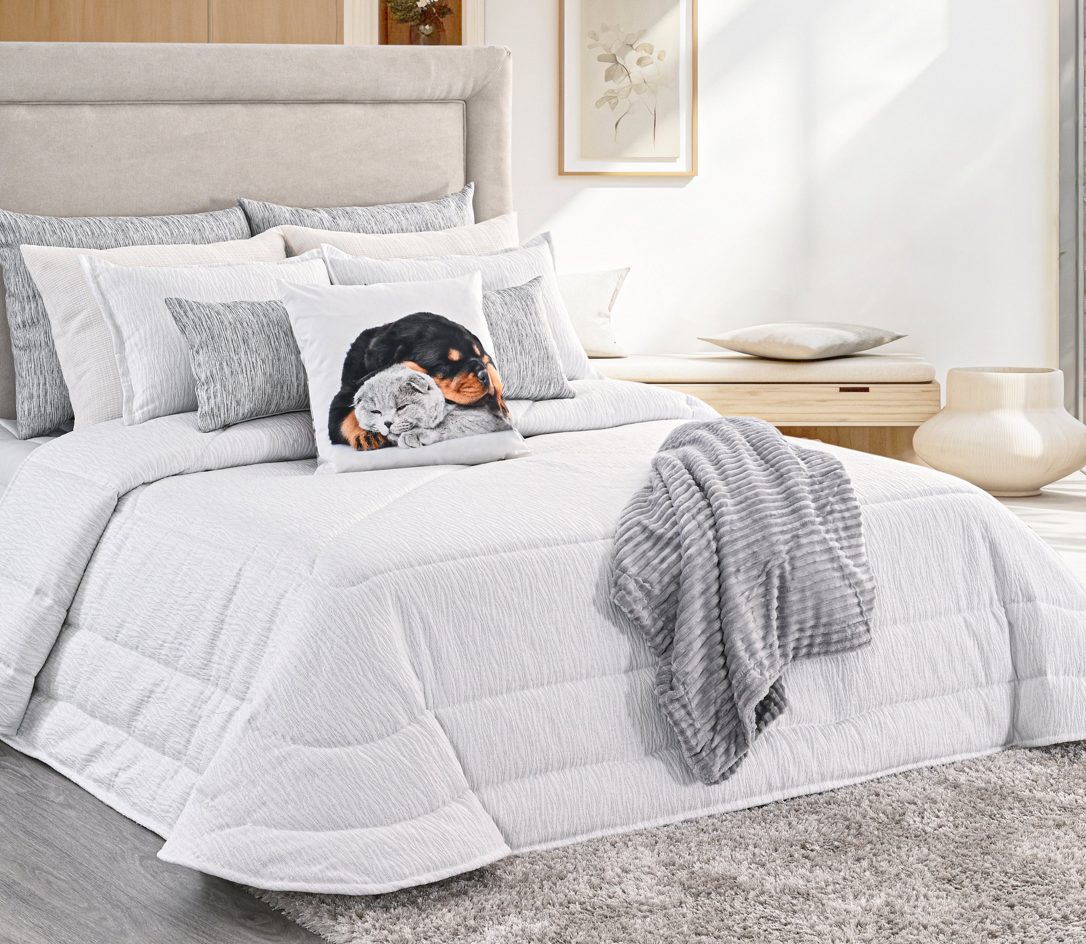 Edredón Adele Plateado