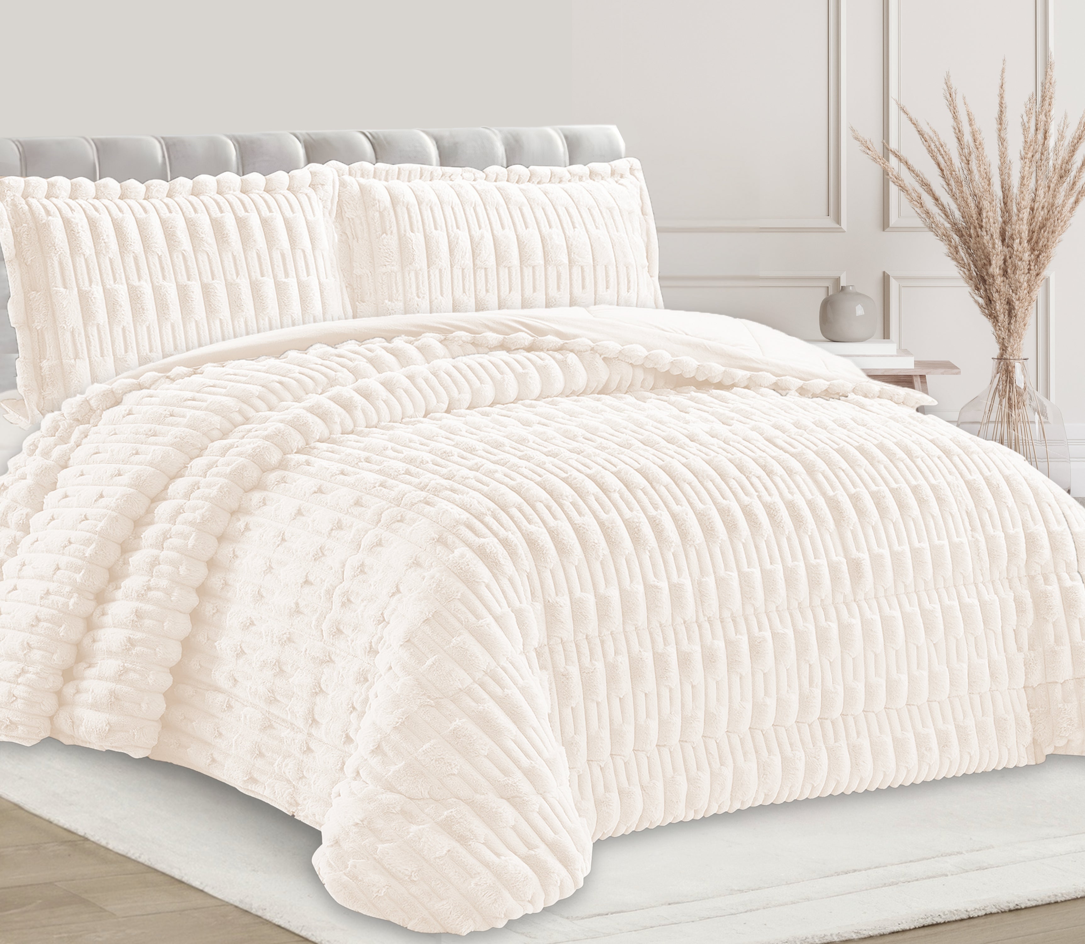 Edredón en Terciopelo Nali Perla