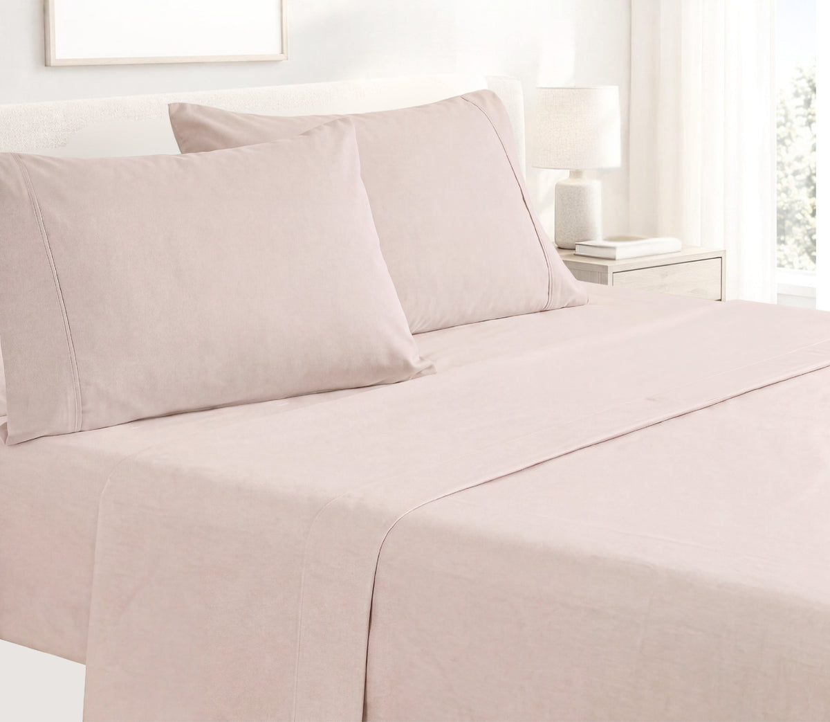 Sábanas de Franela en Algodón Line Beige