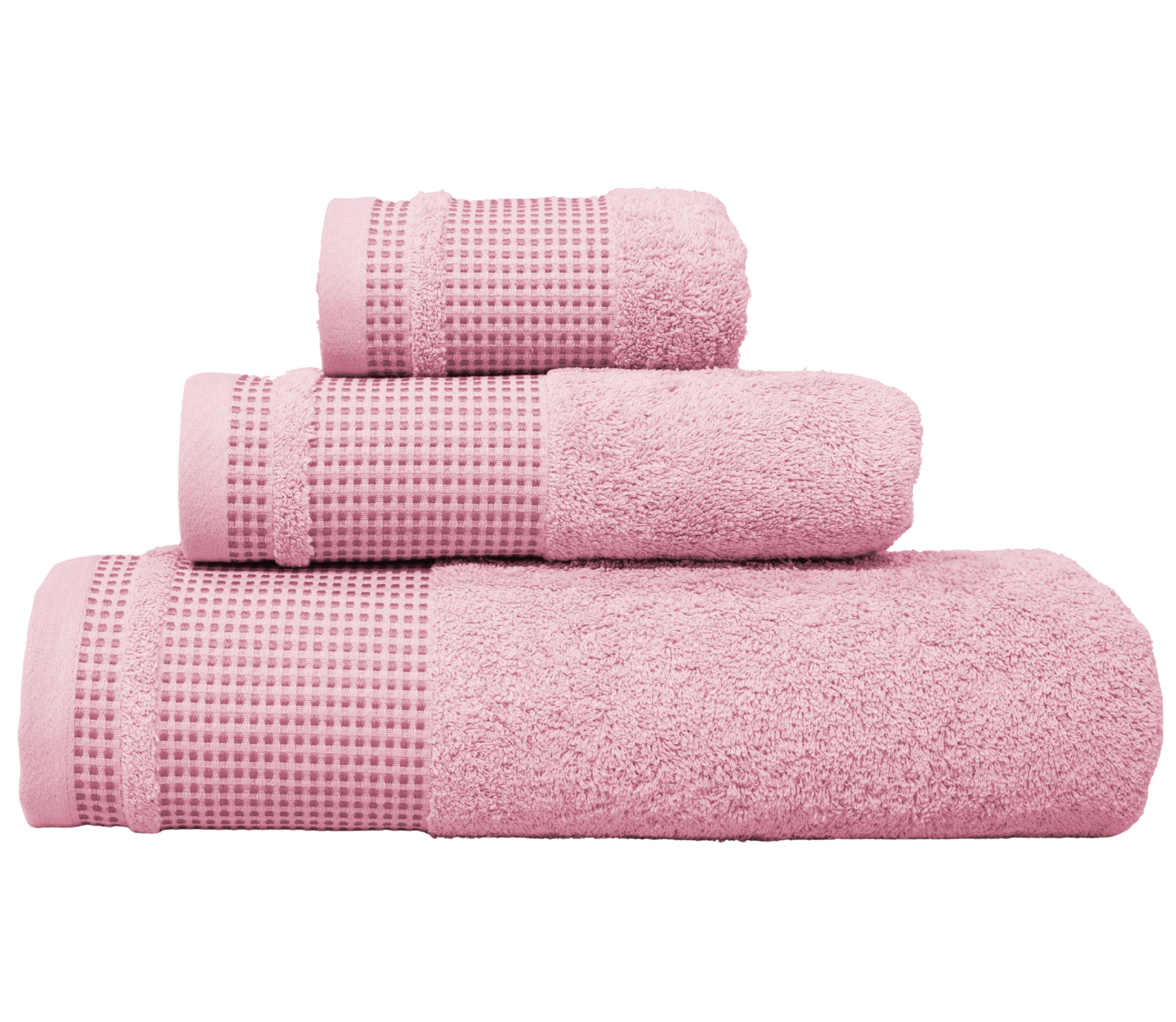 Juego de baño en Algodón Marte Rosa Claro