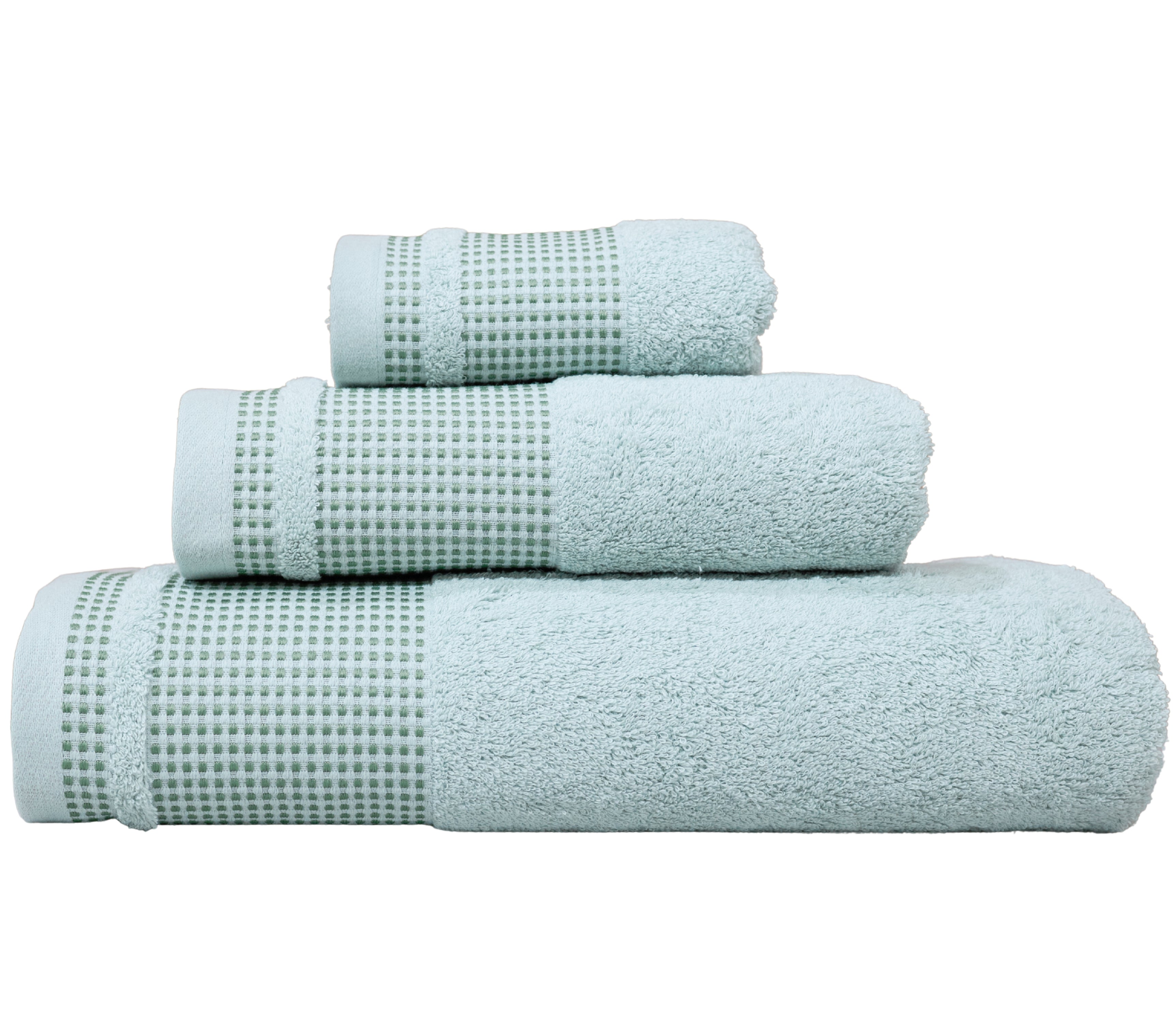 Juego de baño en Algodón Marte Verde Agua
