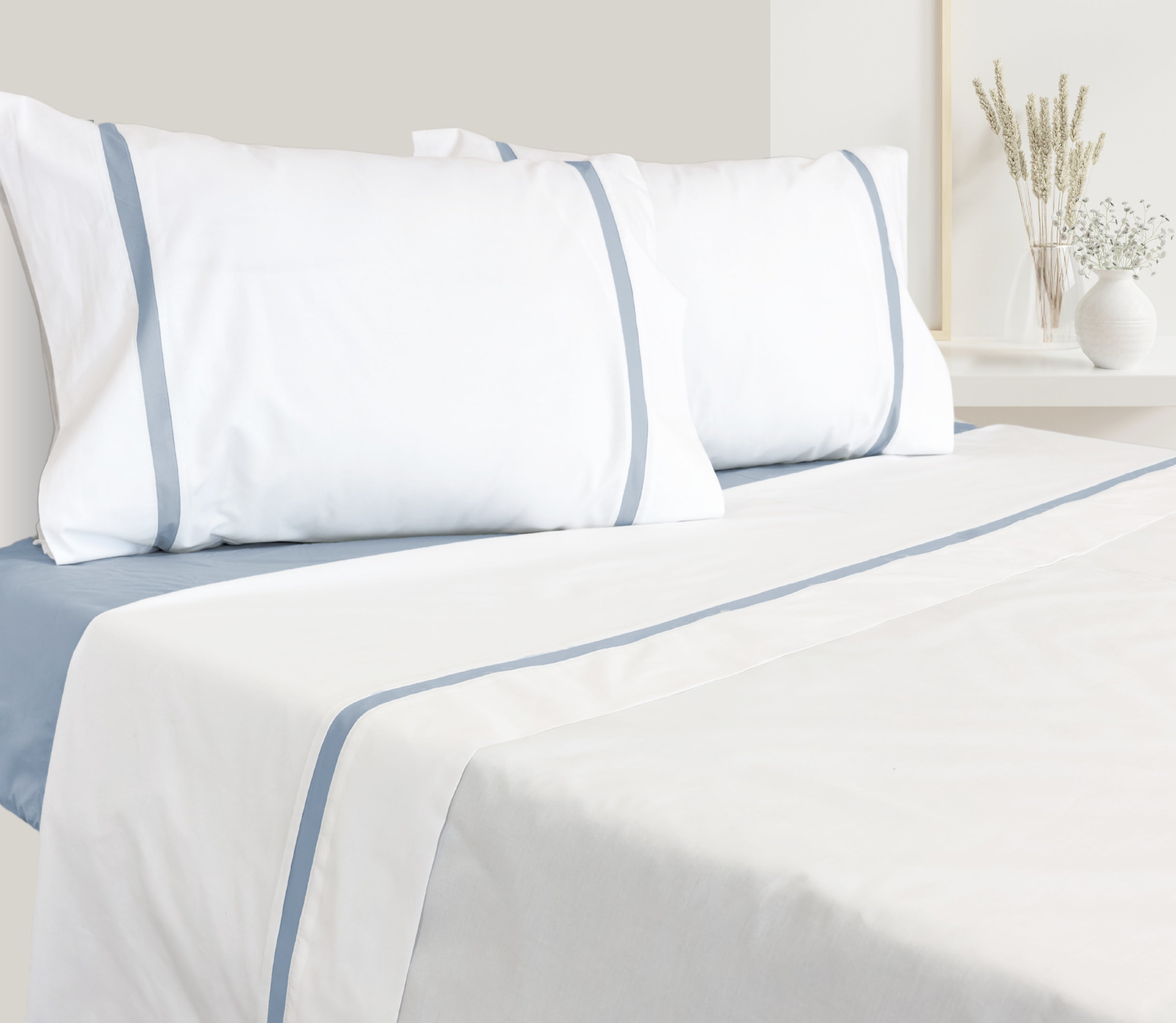 Sábanas Percal 200 Hilos Calm Azul