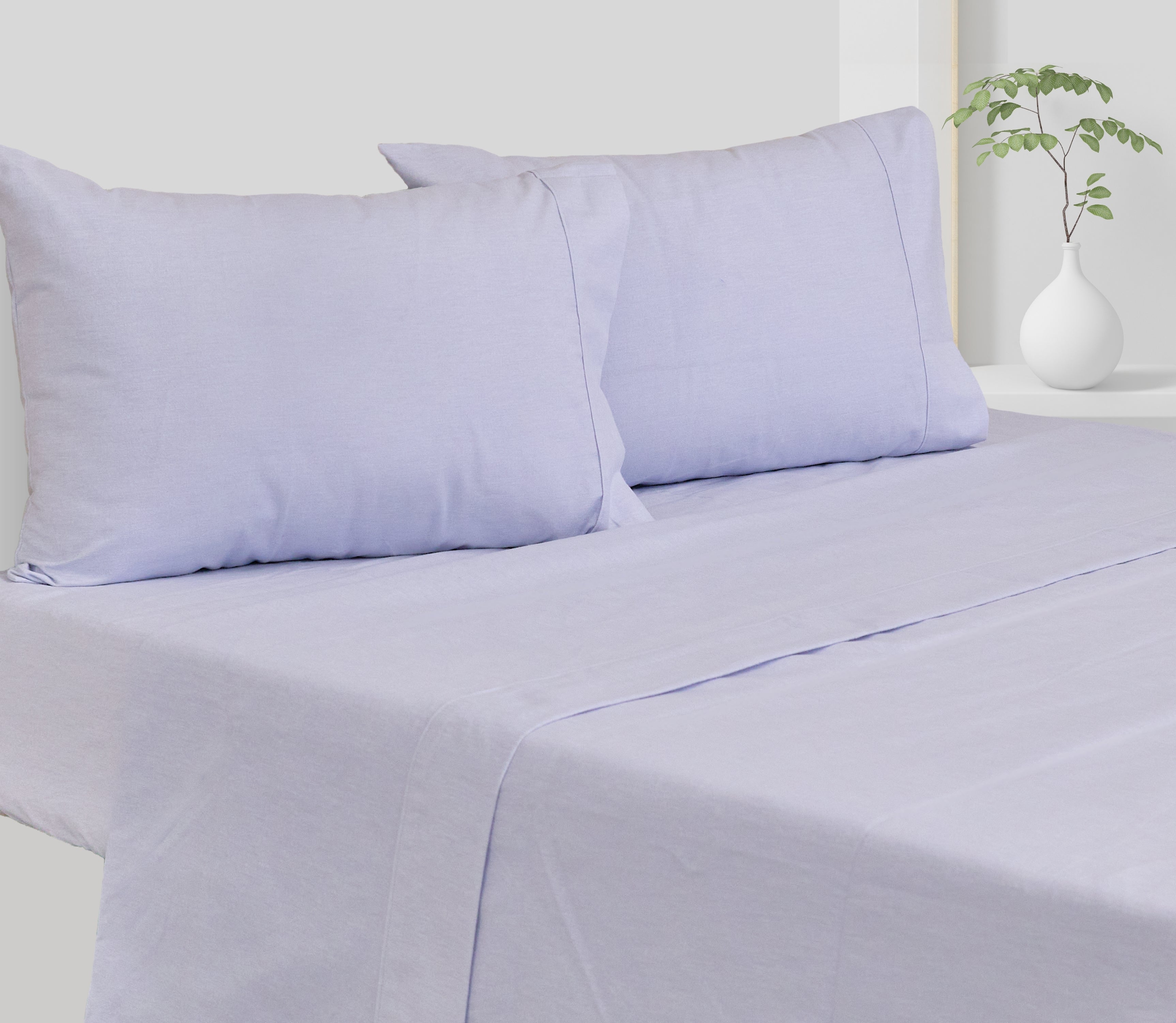 Sábanas de Franela en Algodón Line Azul