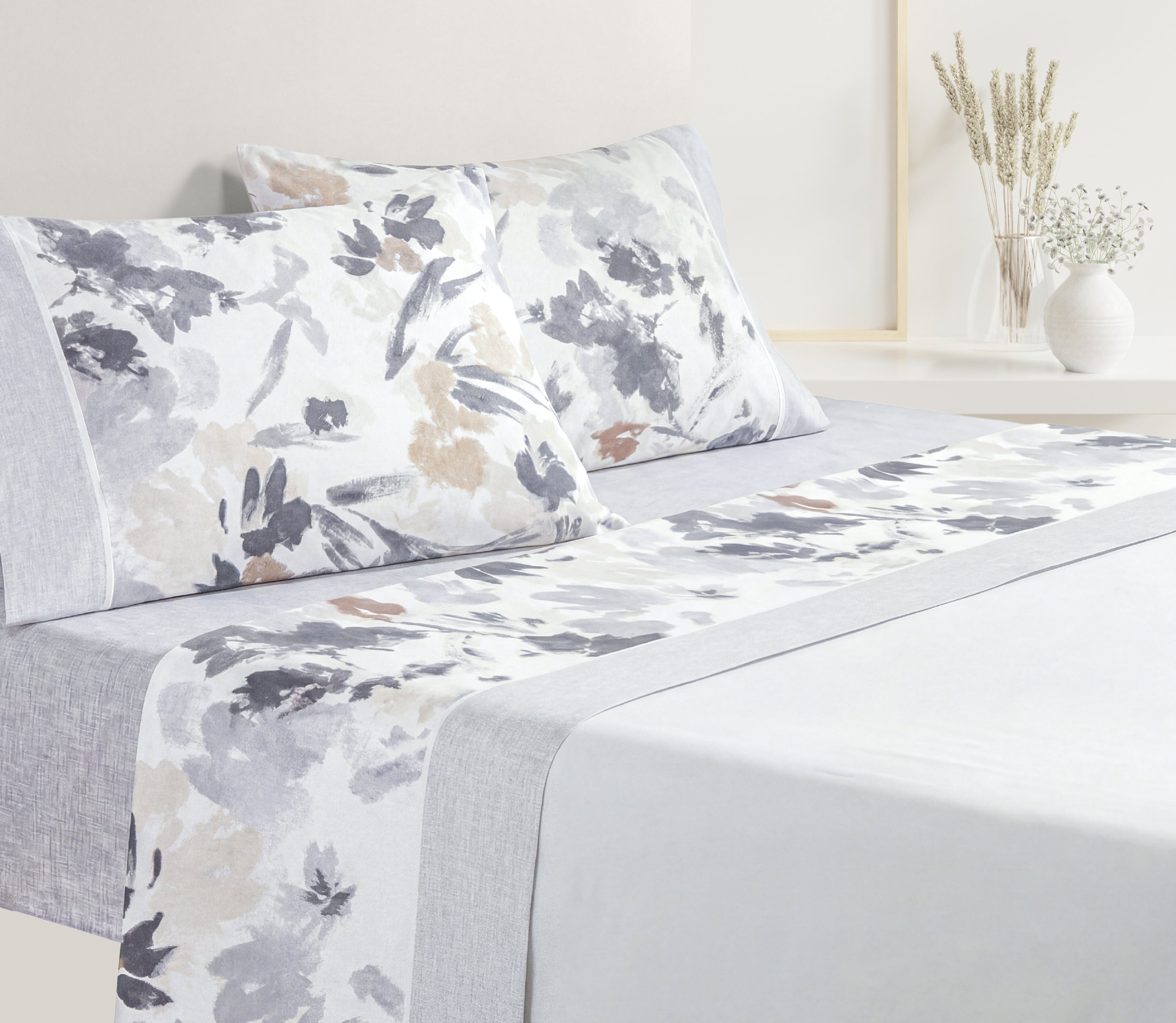 Sábanas en Algodón Doris Gris