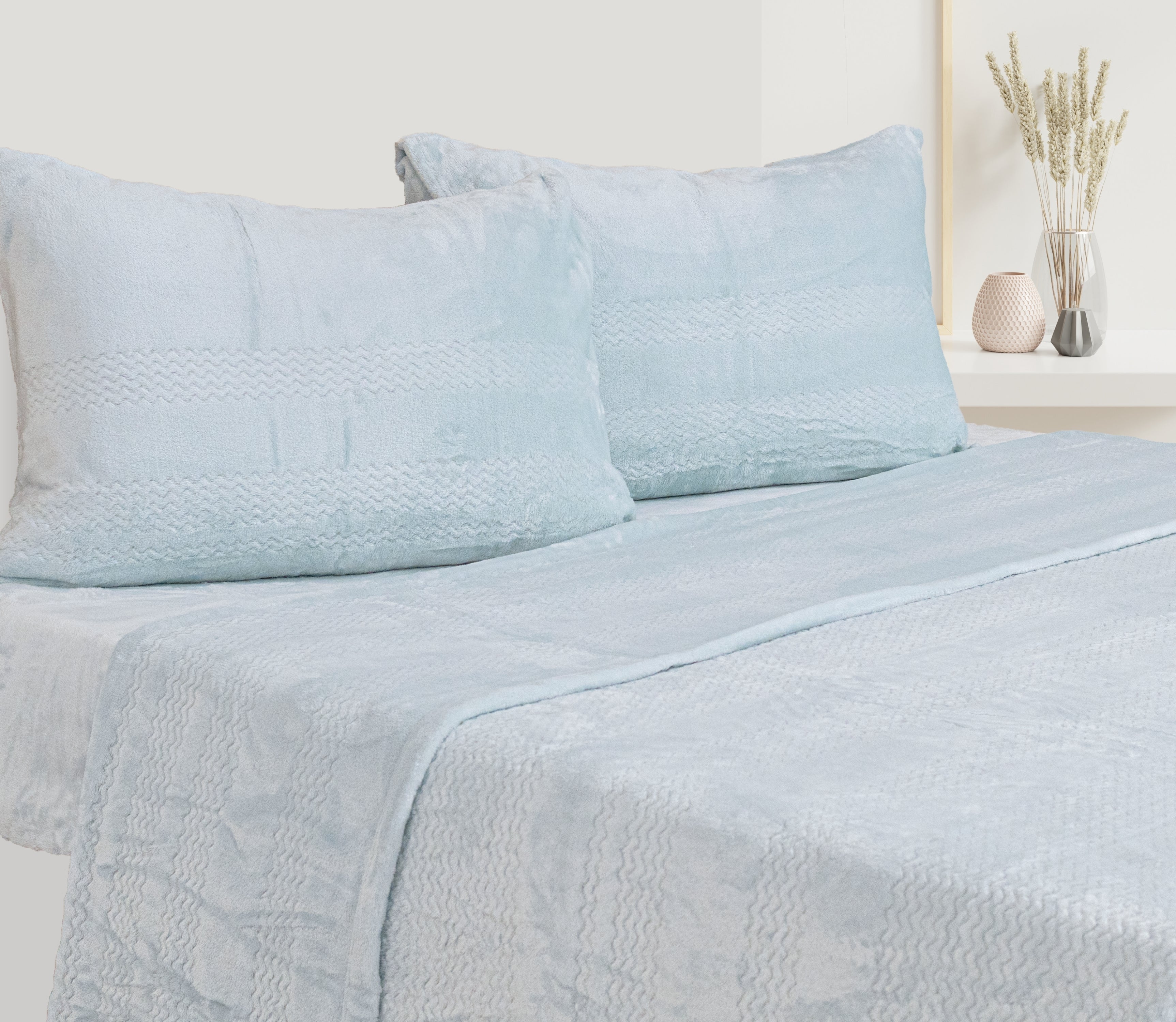 Sábanas Polares en Microlina Cloe Verde Agua