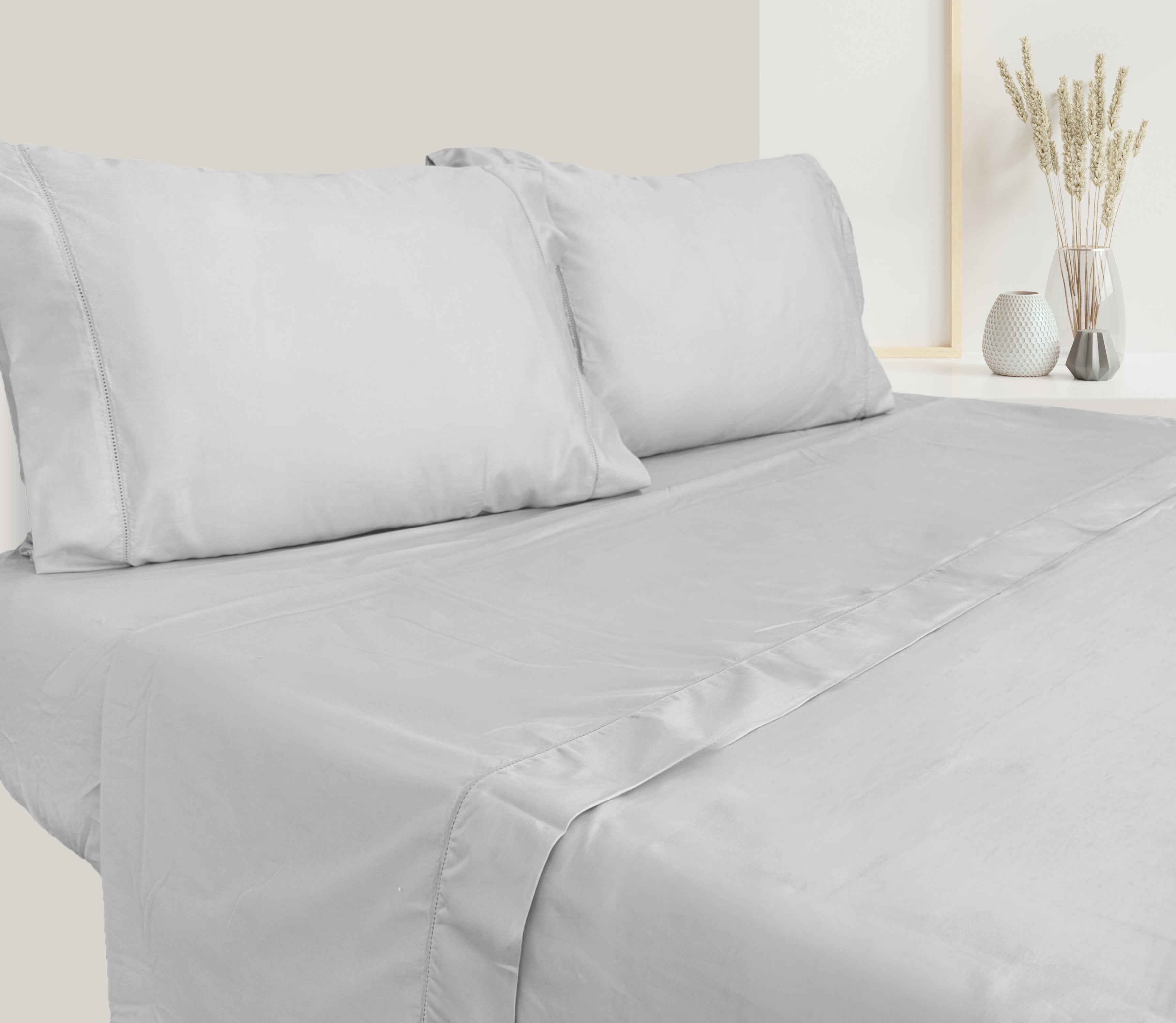 Sábanas en Satén (300 Hilos) Sean Gris