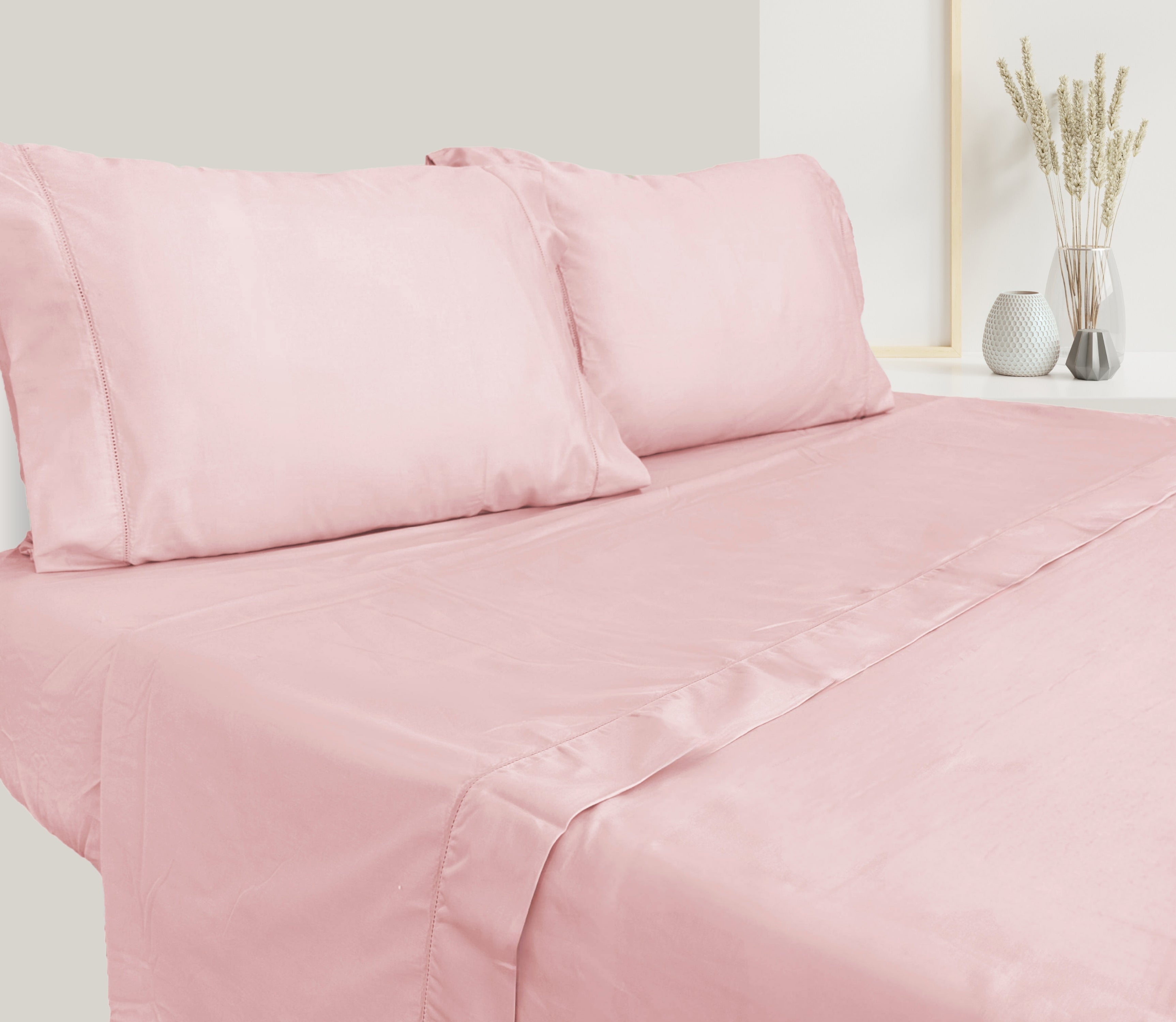 Sábanas en Satén (300 Hilos) Sean Rosa