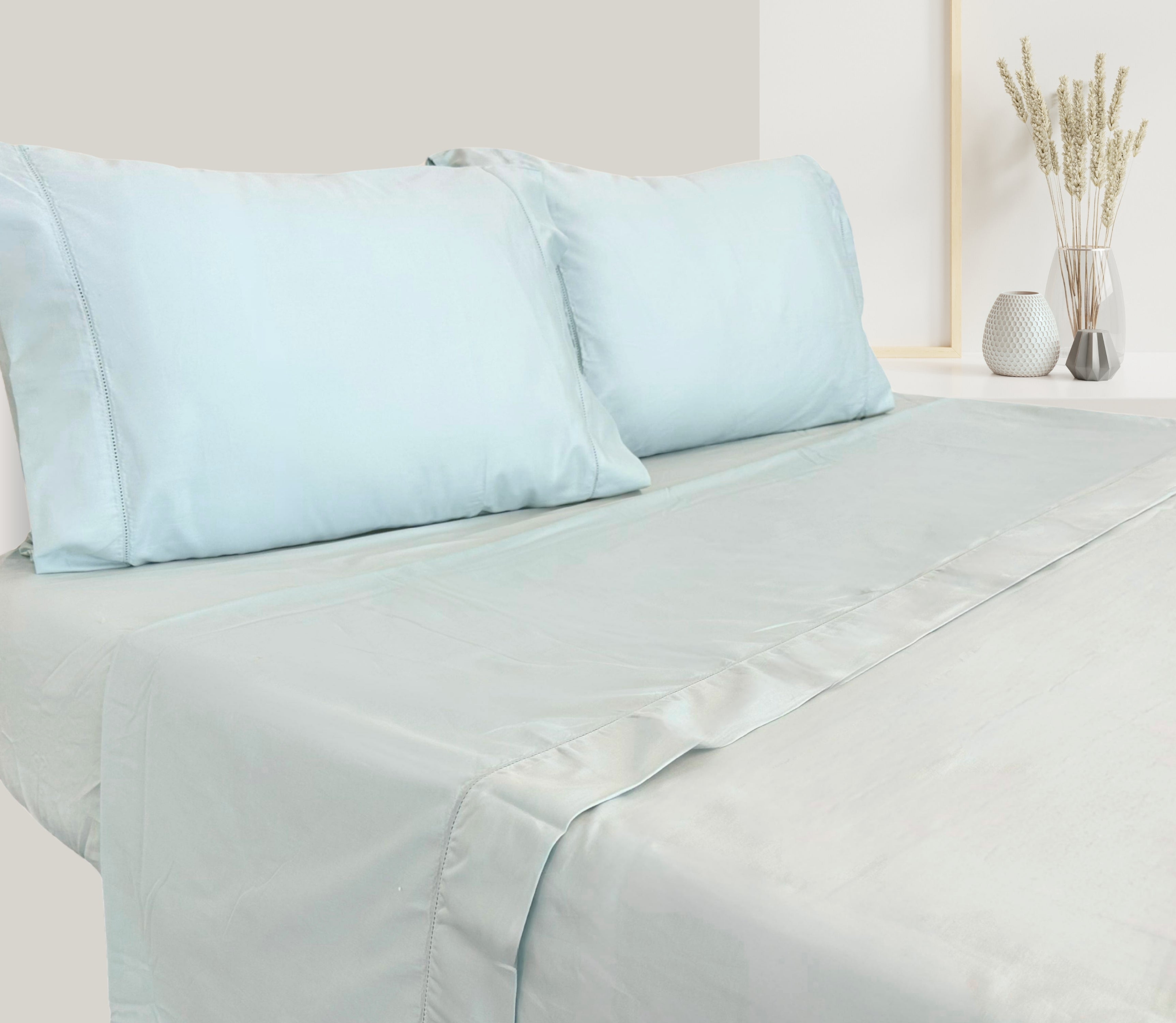 Sábanas en Satén (300 Hilos) Sean Verde