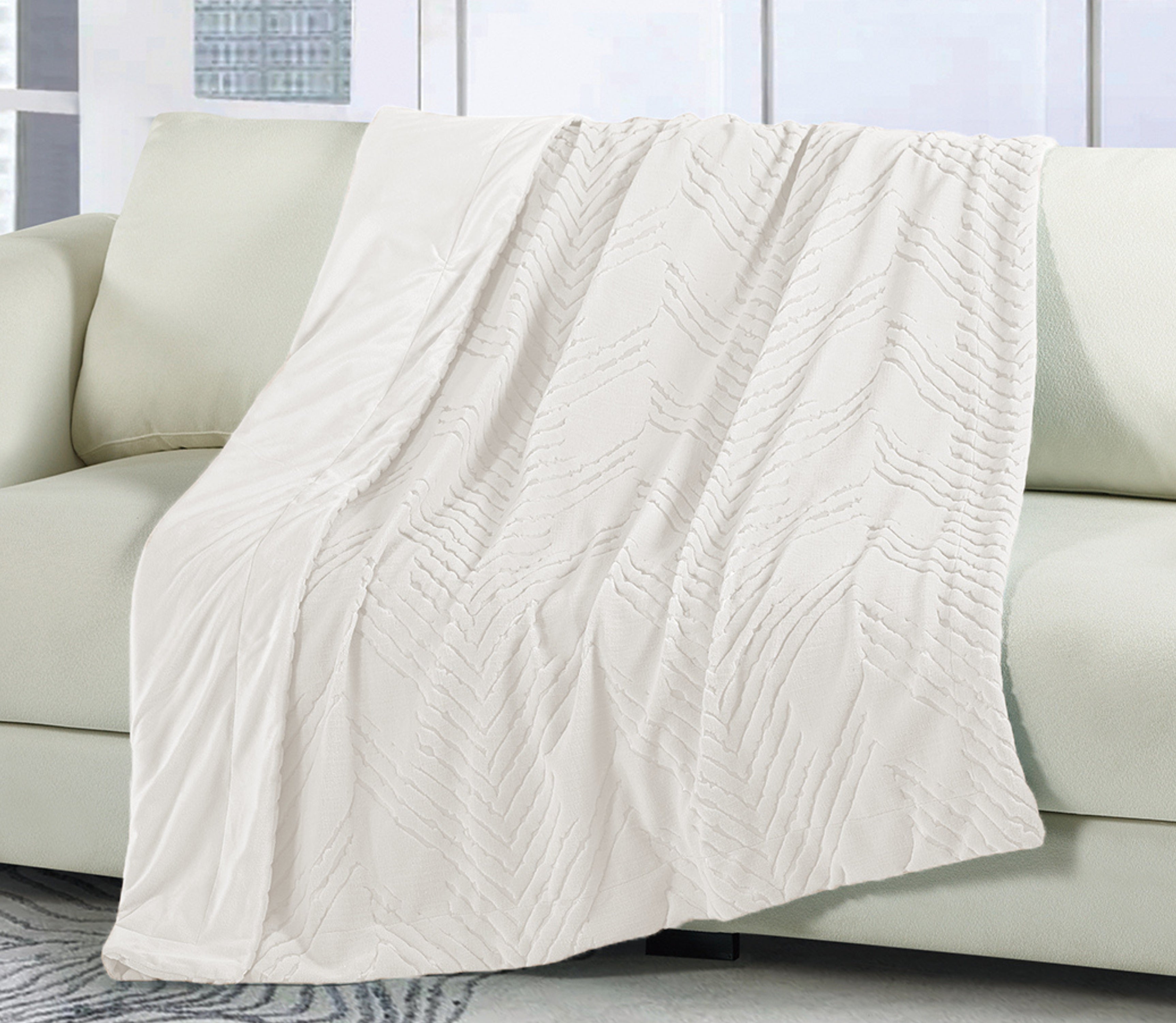 Manta en Terciopelo Nian Perla