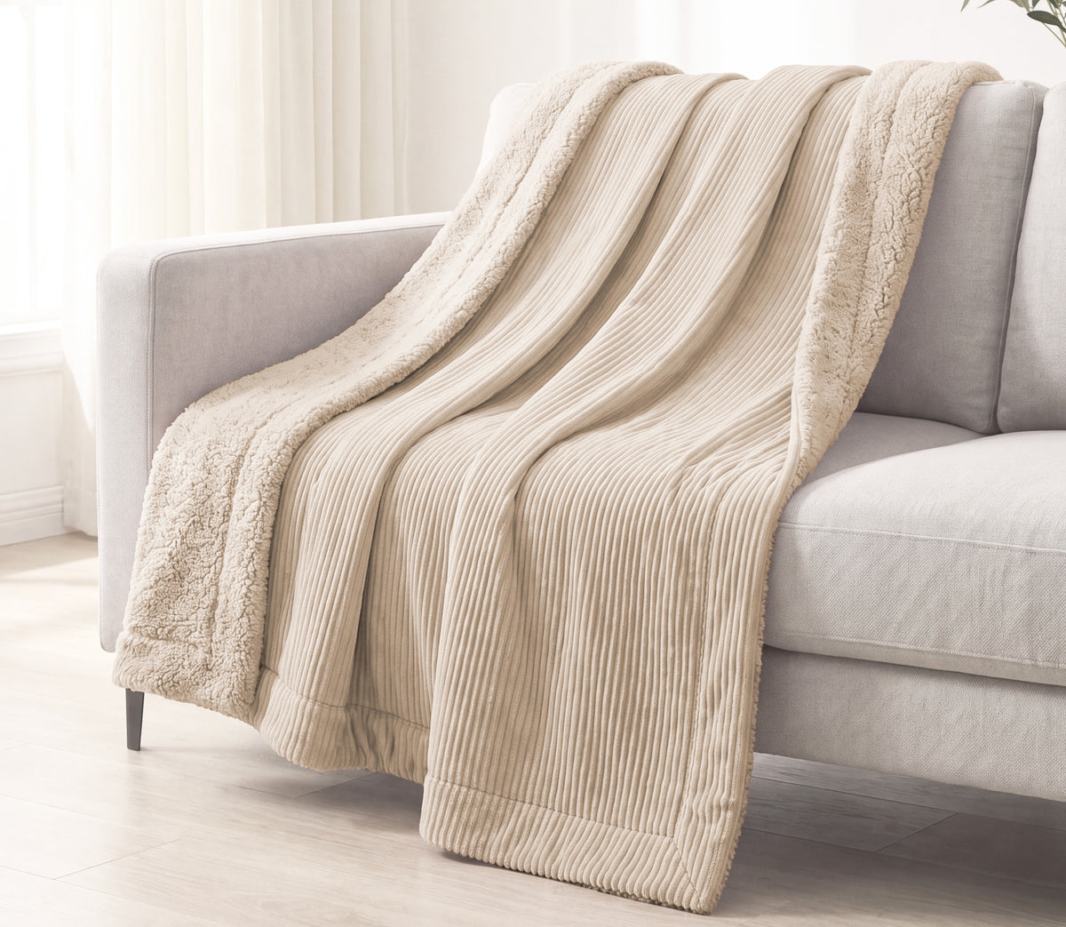 Manta de Borreguito Rubi Beige