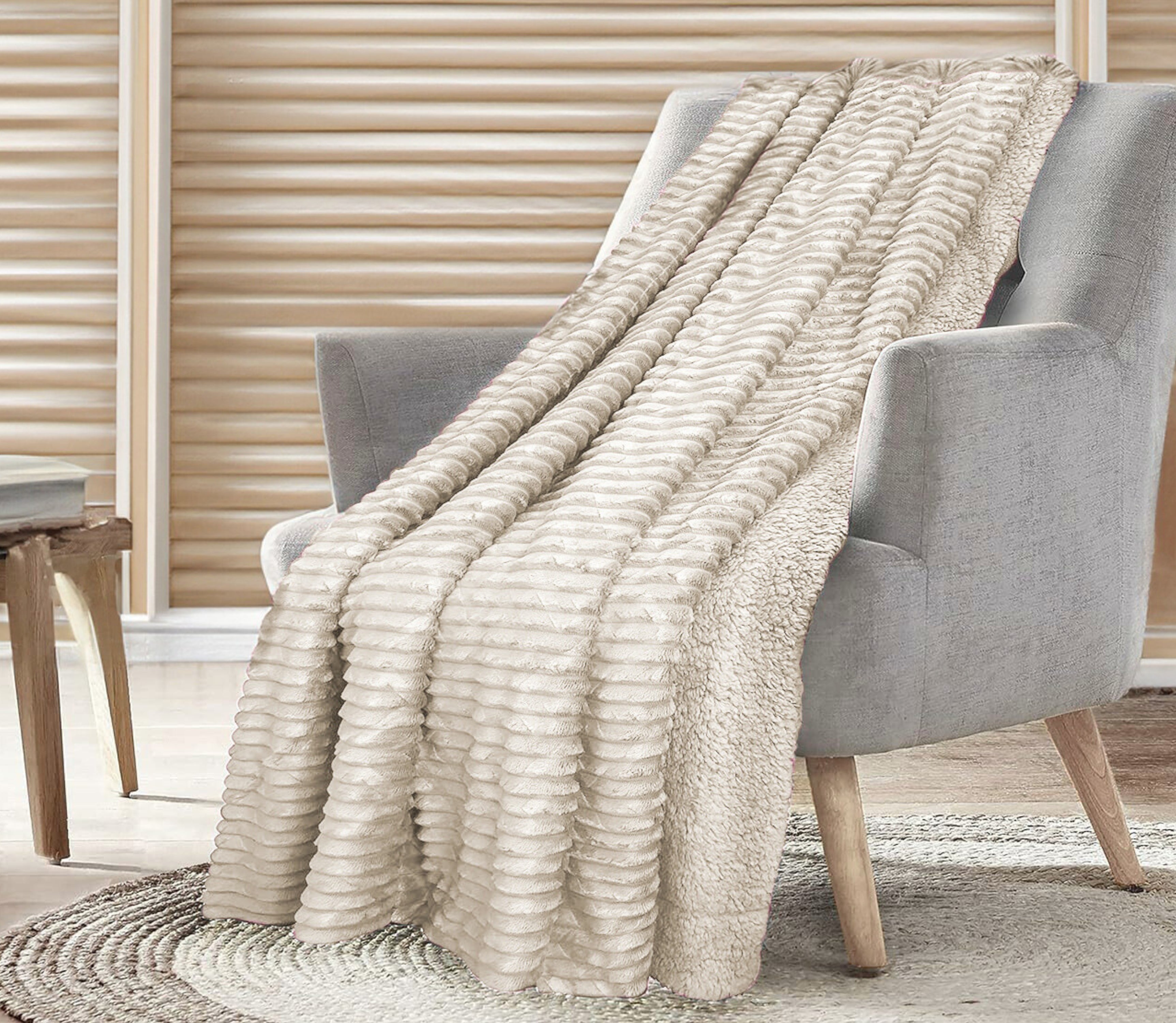 Manta de Borreguito Aria Beige