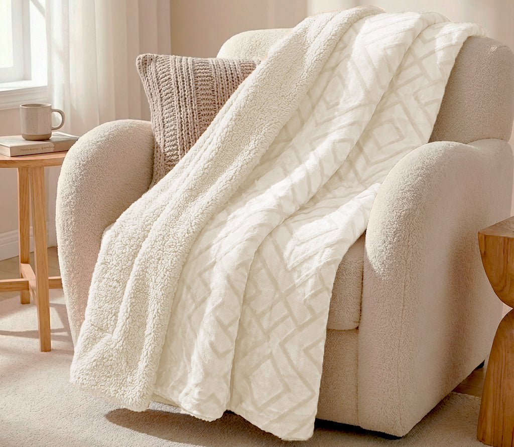 Manta de Borreguito Rubi Perla