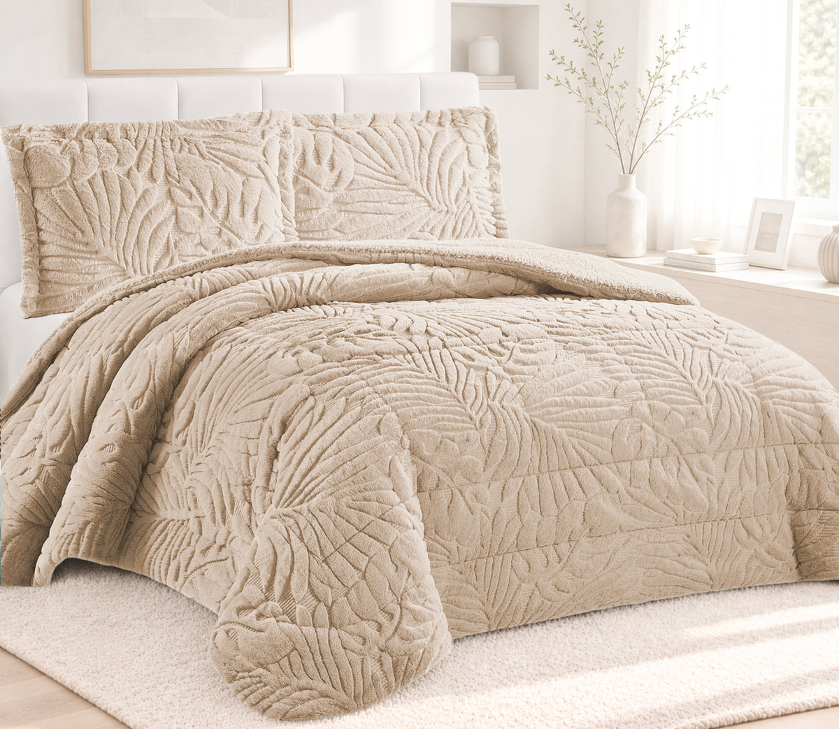 Edredón de Borreguito Nair Beige