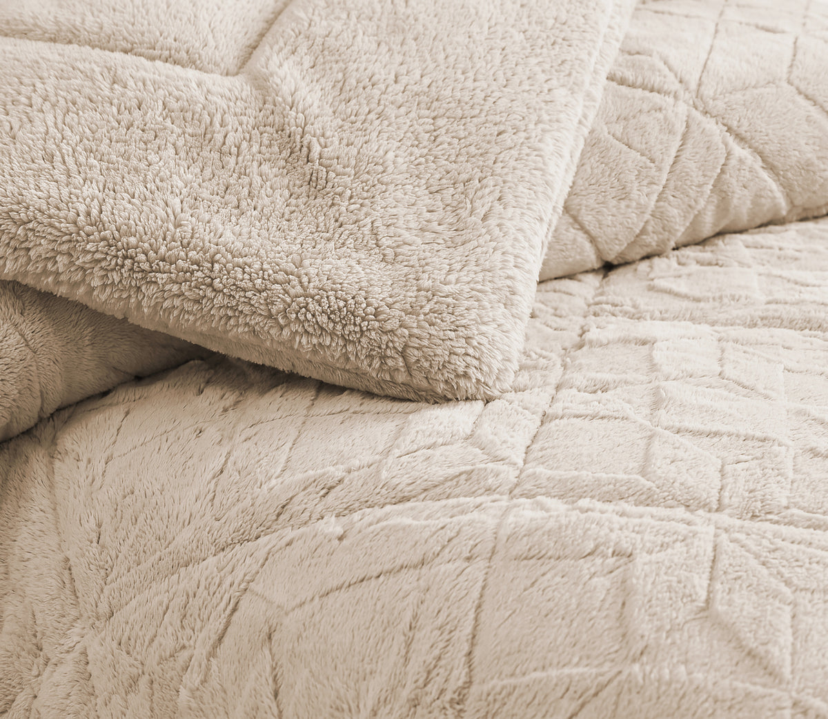Edredón de Borreguito Fenix Beige