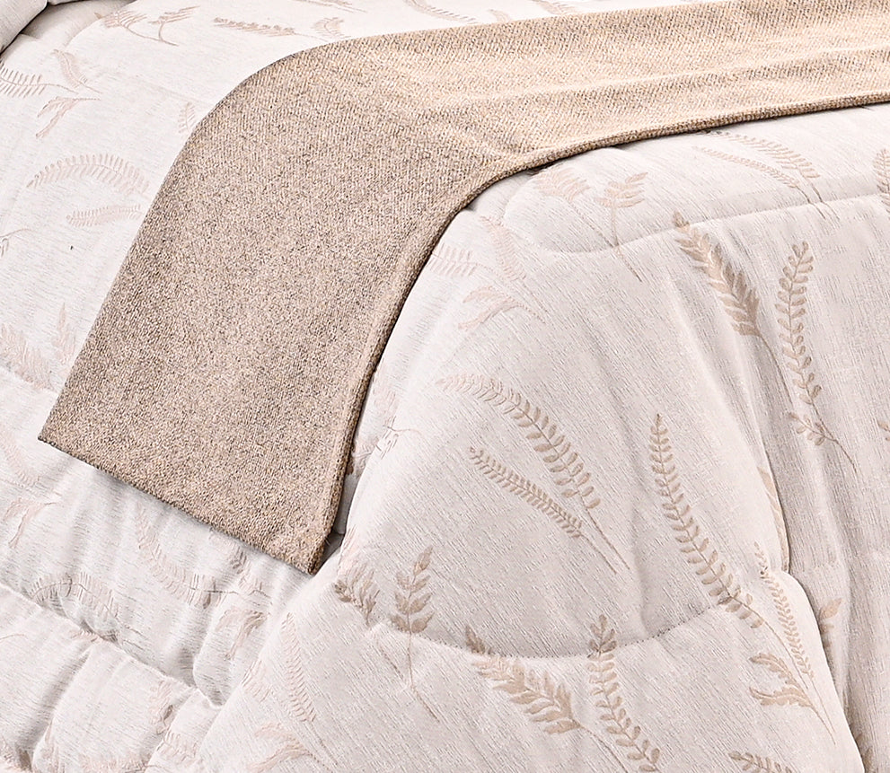 Cubrepies de cama Rio Camel