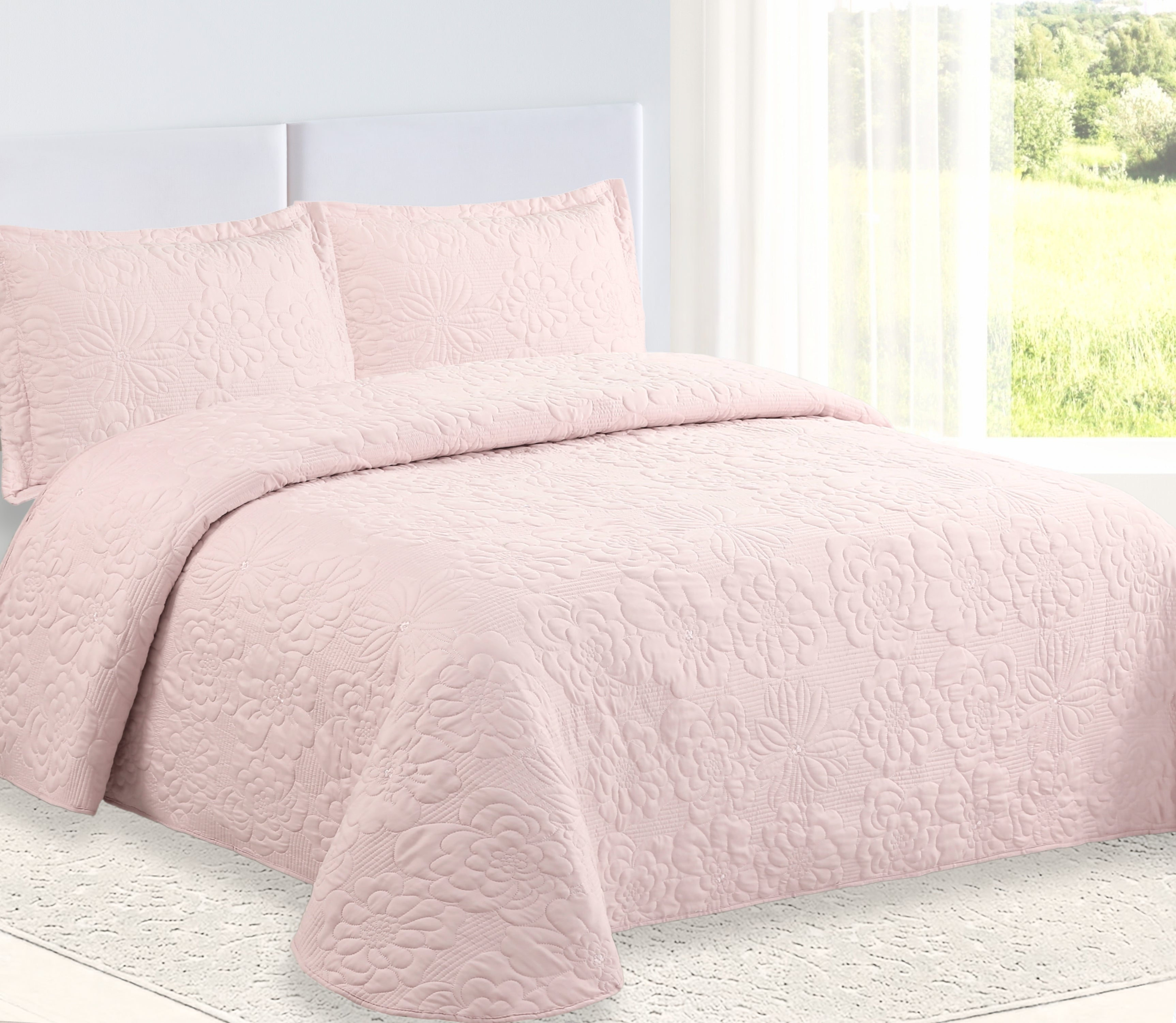 Colcha Bordada Davi Rosa