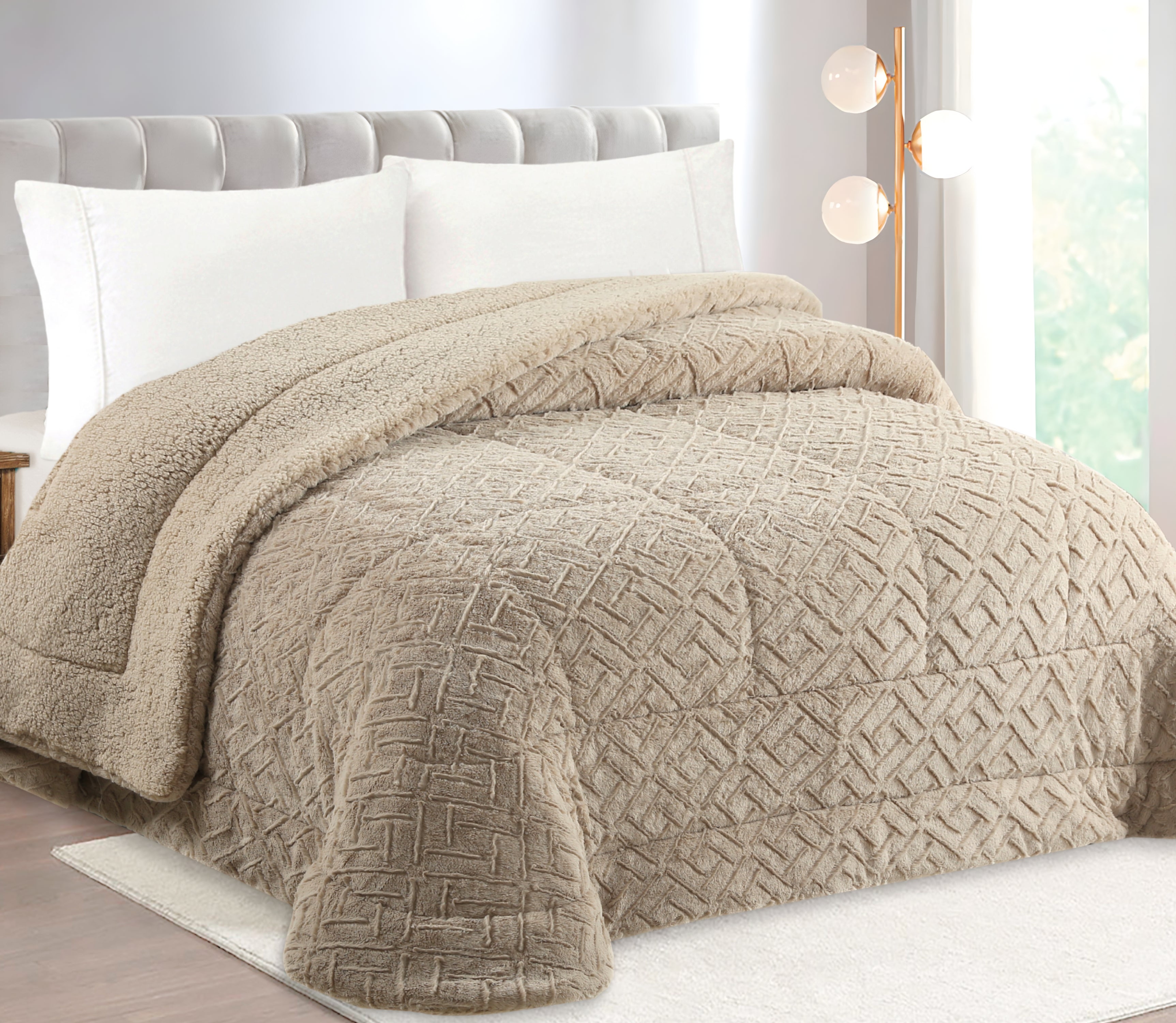 Edredón de Borreguito Lanir Beige