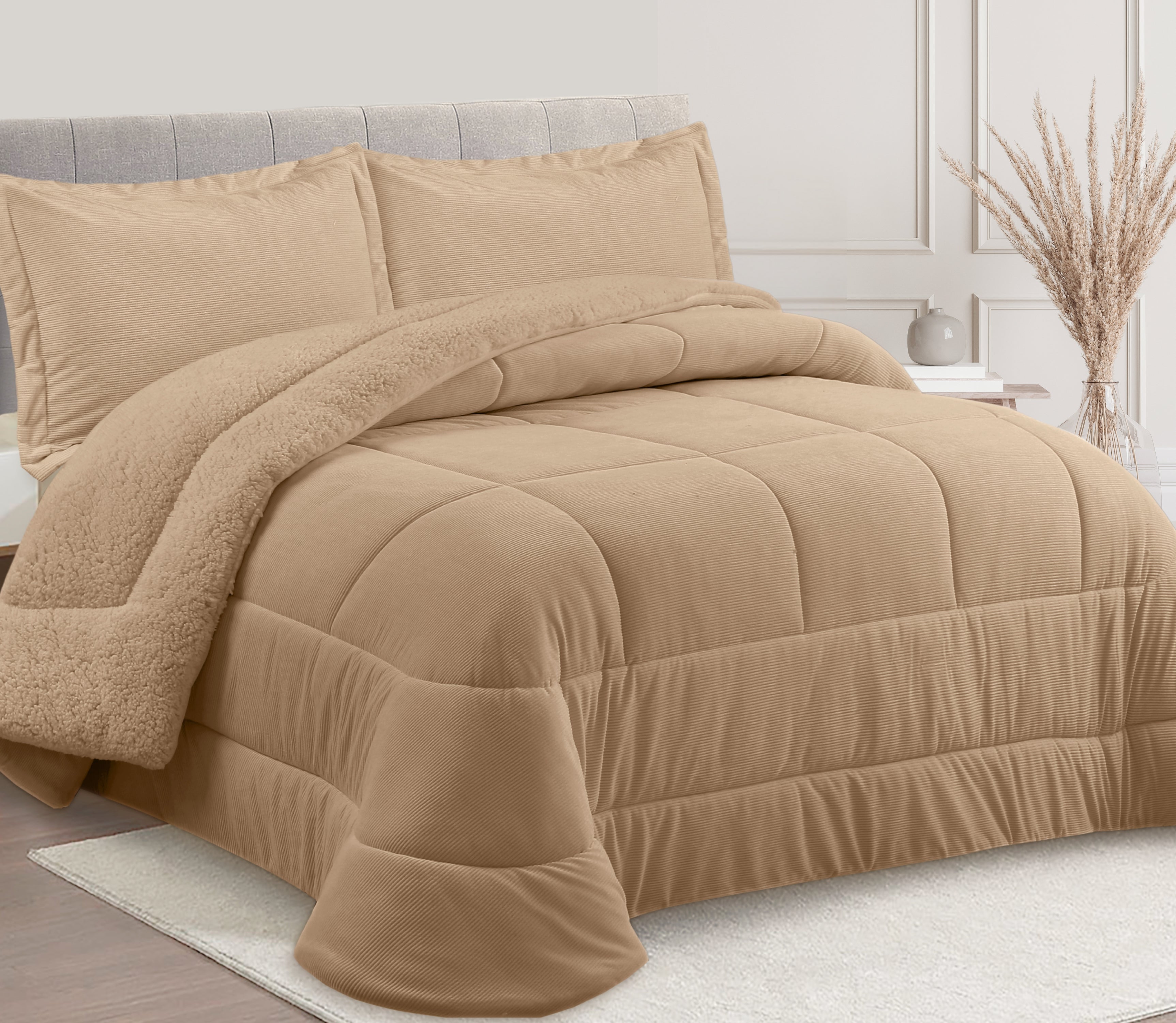 Edredón de Borreguito Nari Beige