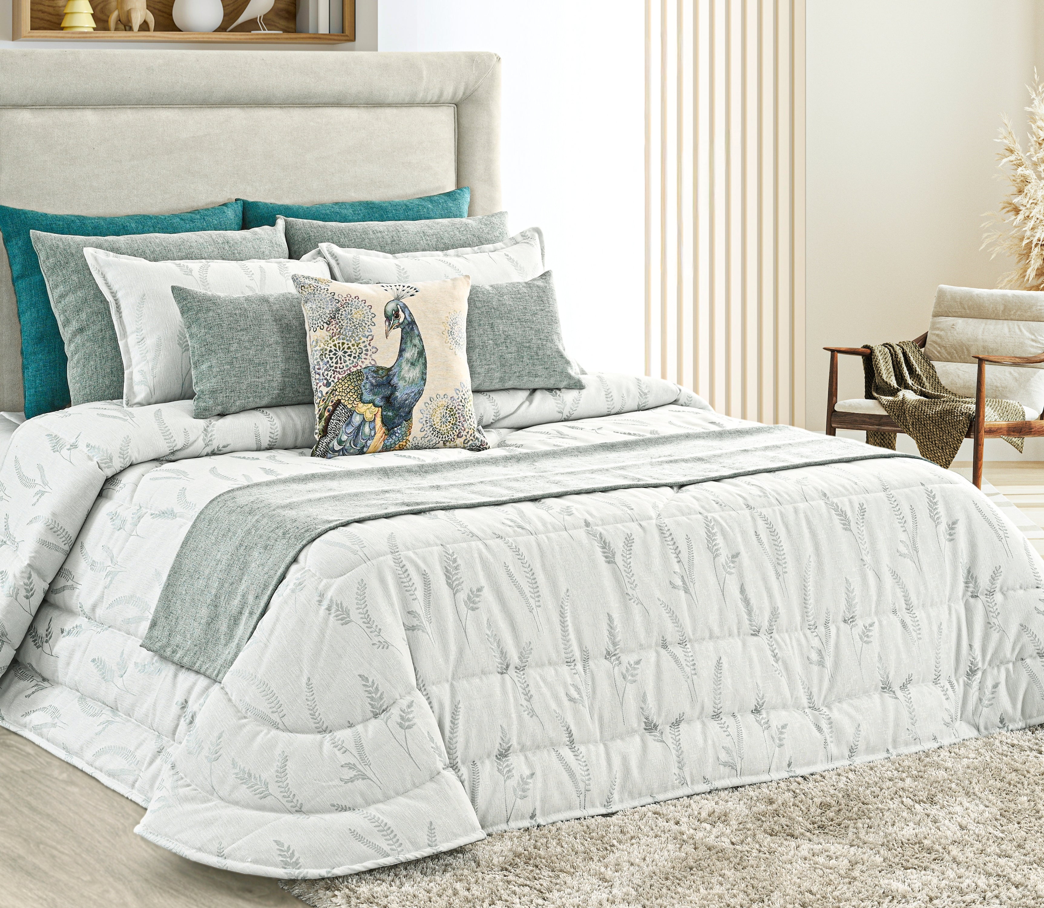 Edredón Elba Verde Agua