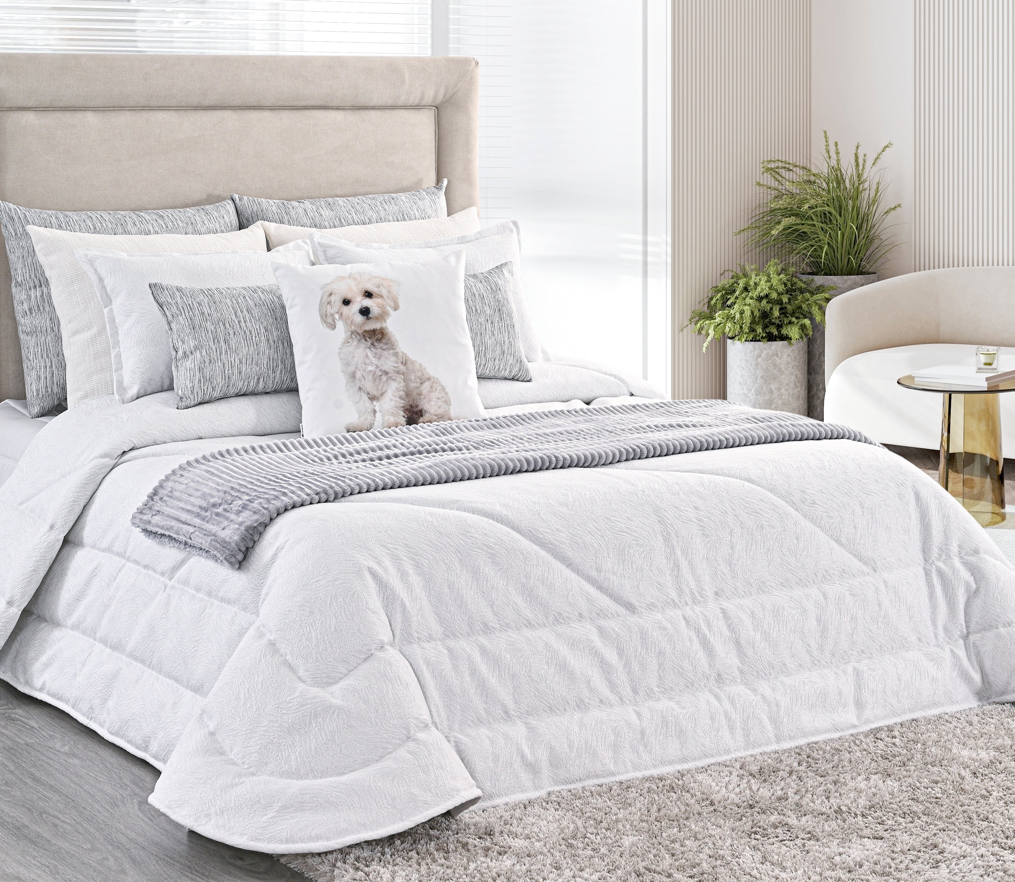 Edredón Gian Plateado