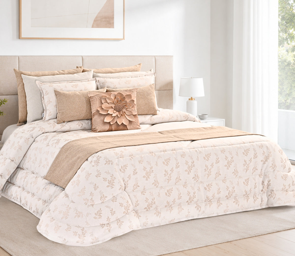 Edredón Iveni Beige