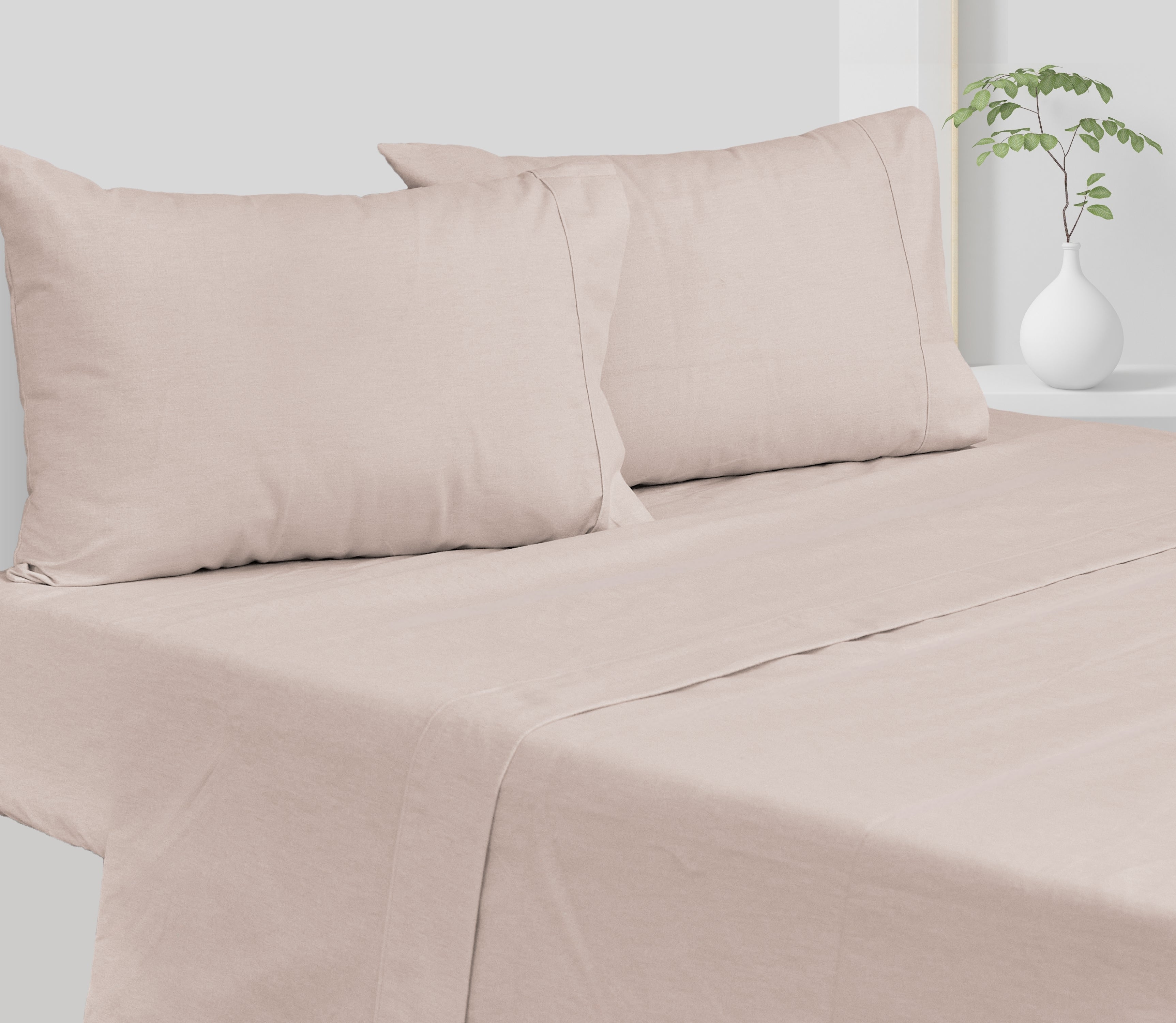 Sábanas de Franela en Algodón Line Beige