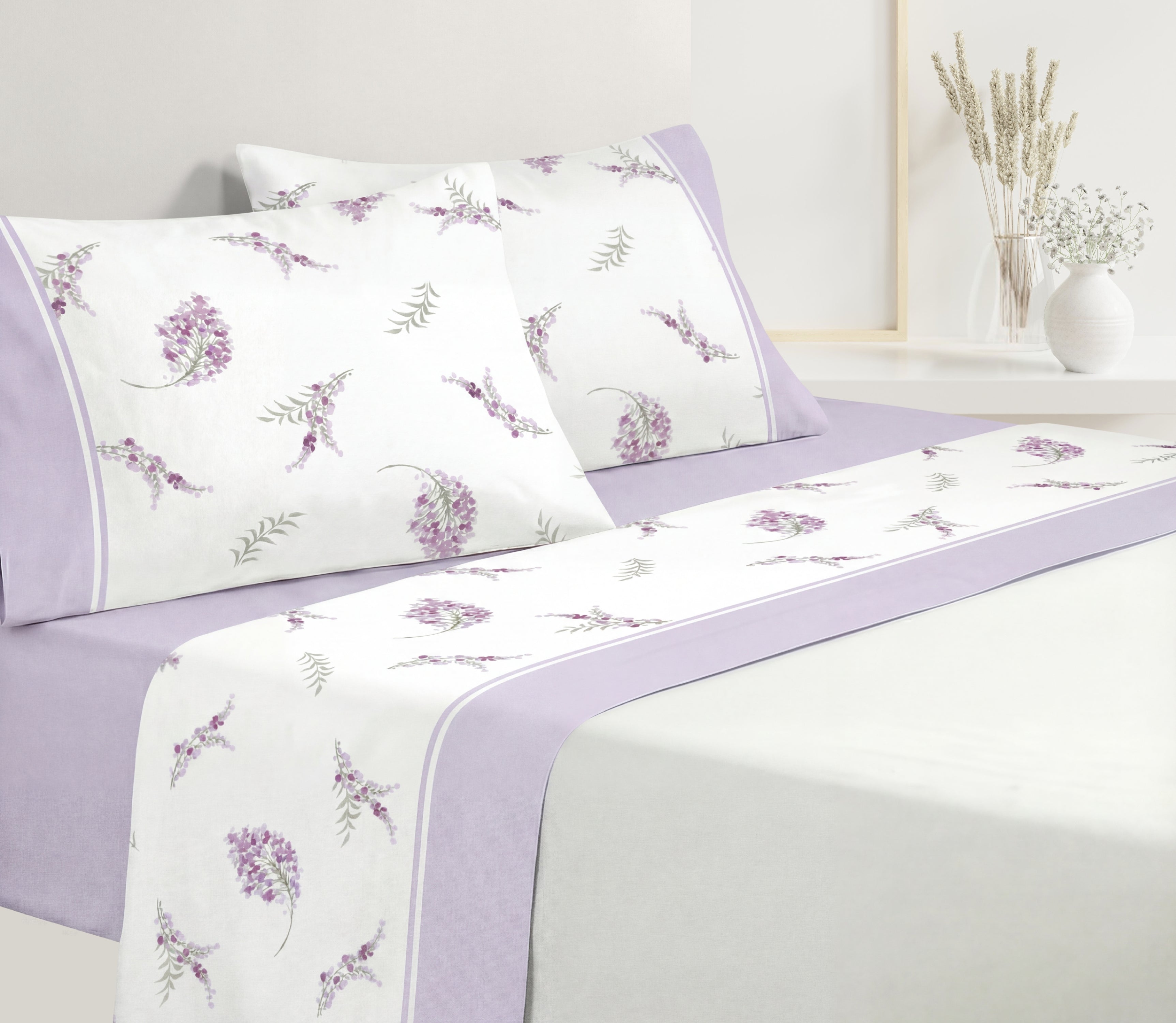 Sábanas en Algodón Lisi Violeta