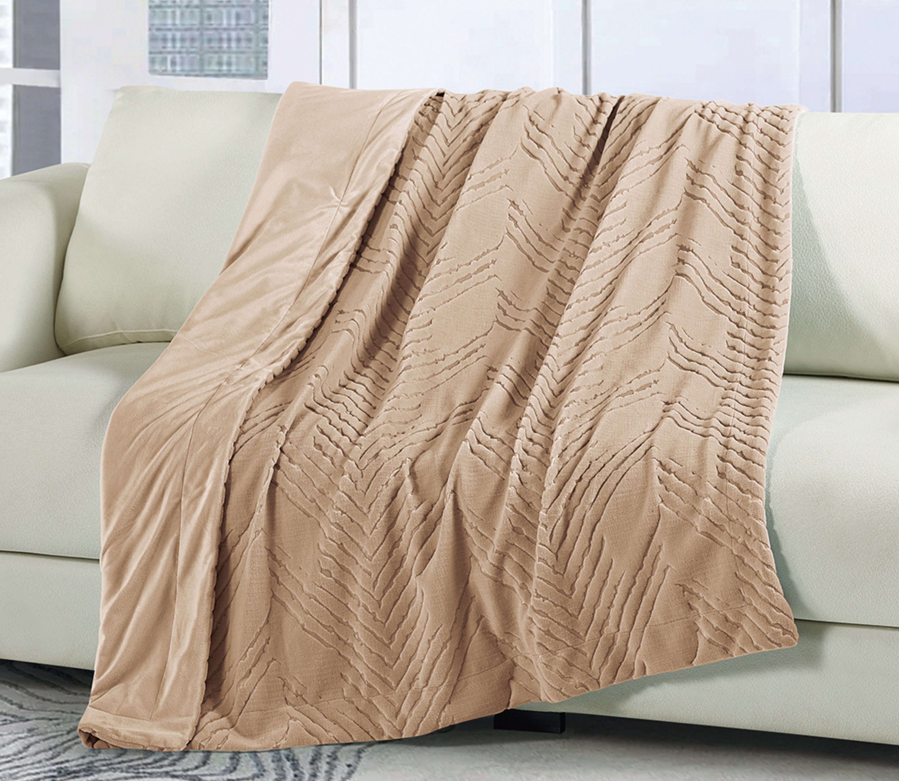 Manta en Terciopelo Nian Bege