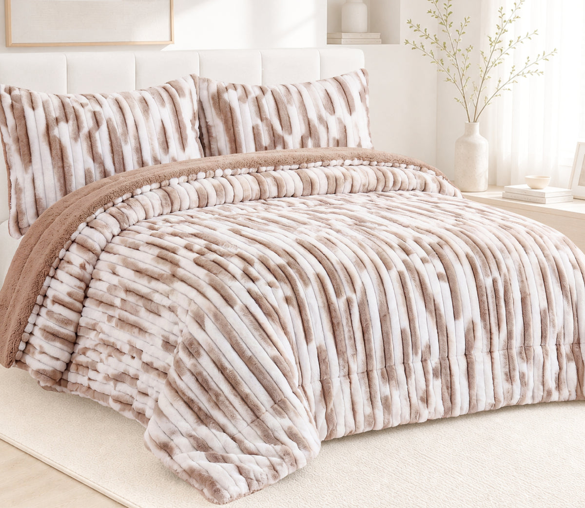 Edredón de Borreguito Siena Beige